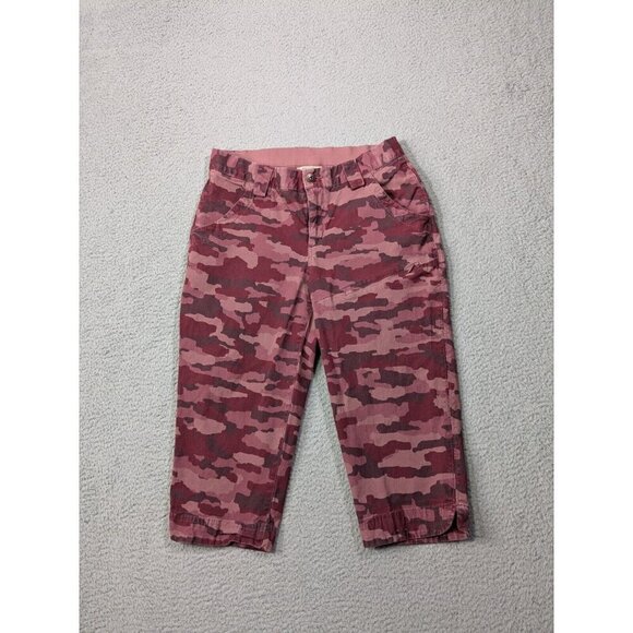 Duluth Trading Co Capris Pants Womens 4 Rootstock Gardening Petal Pushers Camo - Picture 1 of 14